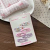 【17】Pink bow wavy clip