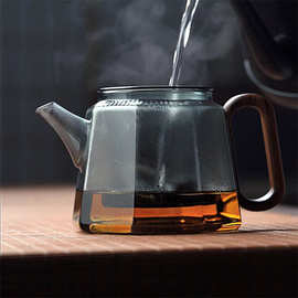 高硼硅玻璃茶壶带过滤茶水分离家用煮茶器泡红茶冲绿茶沏花茶茶具