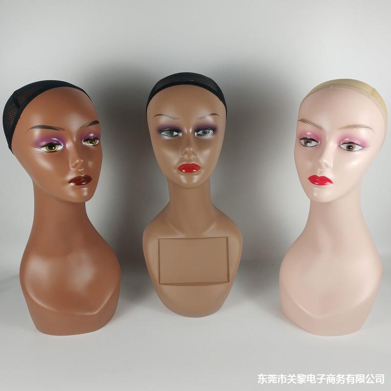 European and American black head model w...