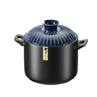 Casserole Stew Pot for Home Use, Gas-Resistant High-Temperature Dry-Burning Ceramic Soup Pot, Small Casserole Pot for Gas Stoves, Soup Pot by Zheng Zhi