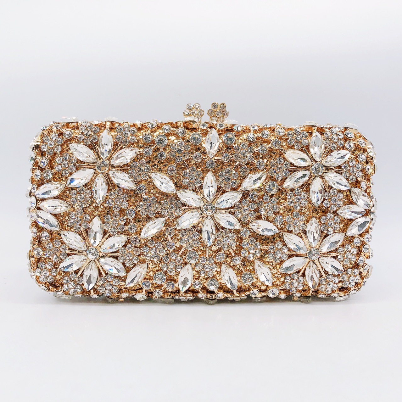 Túi clutch dạ tiệc nạm kim cương xách tay đính đá lấp lánh — 44 chi tiết 15