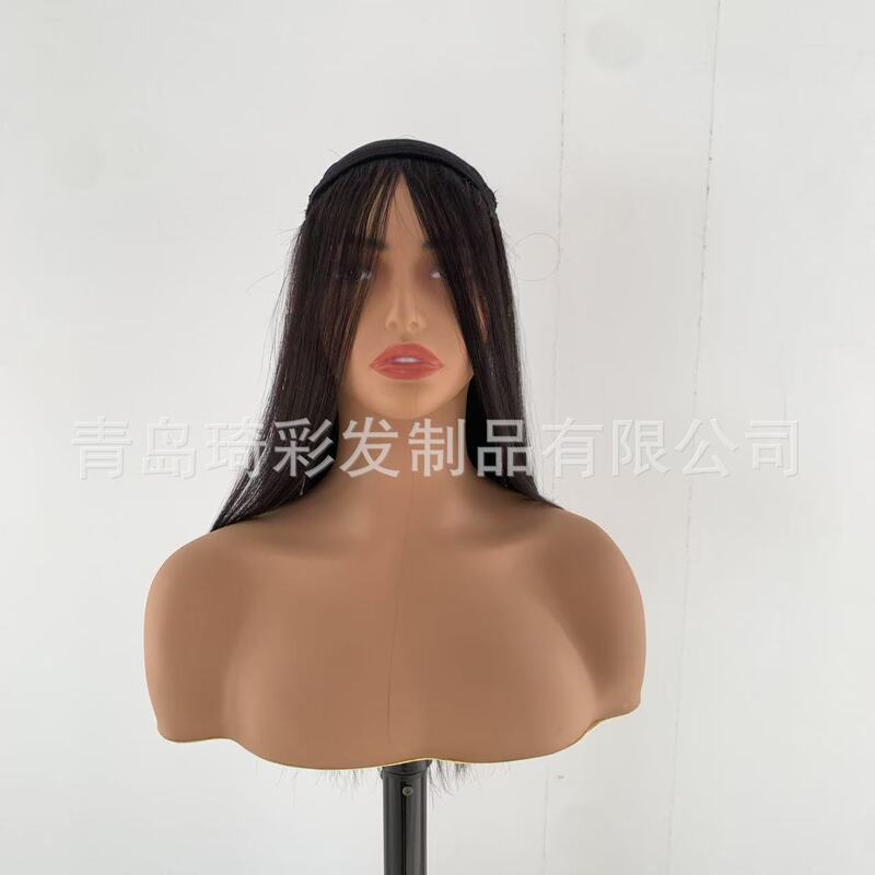 Hat Wig Manufacturer Wholesale Custom Women's Wig Detachable Qingdao Real Hair Factory Sales Braided Hair