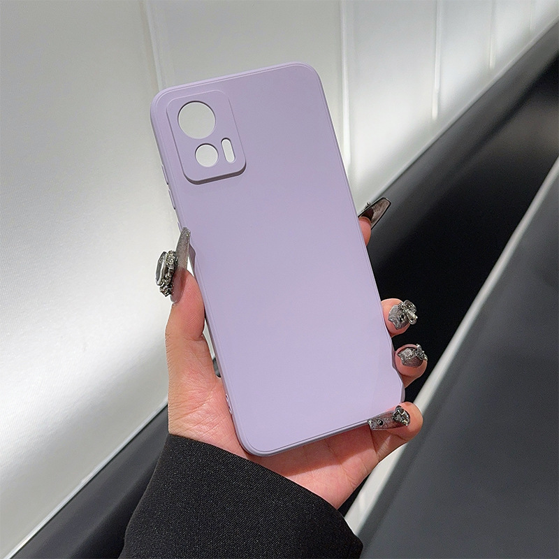 Funda protectora de TPU suave para Motorola Edge 50 Fusion 60pro, funda lisa con borde suave, funda líquida para teléfono móvil