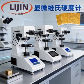 显微维氏硬度计数显自动转塔渗碳层热处理铝不锈钢薄片维氏硬度计