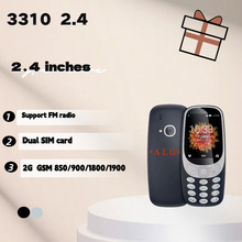 ���ÿ羳3310 2.4gsm2G������ֱ�尴�����˹����ֻ�˫��