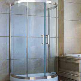 1出口塞浦路斯淋浴间Ντουζιέρα 不锈钢玻璃推拉门淋浴房