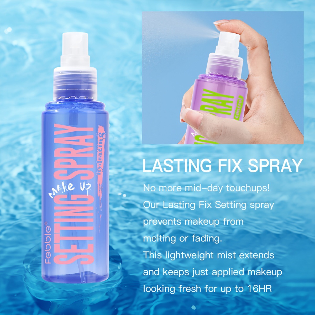 USHAS Europa y los Estados Unidos transfronterizos spot spray de maquillaje resistente al agua resistente al sudor y control de aceite no es un problema FBC016