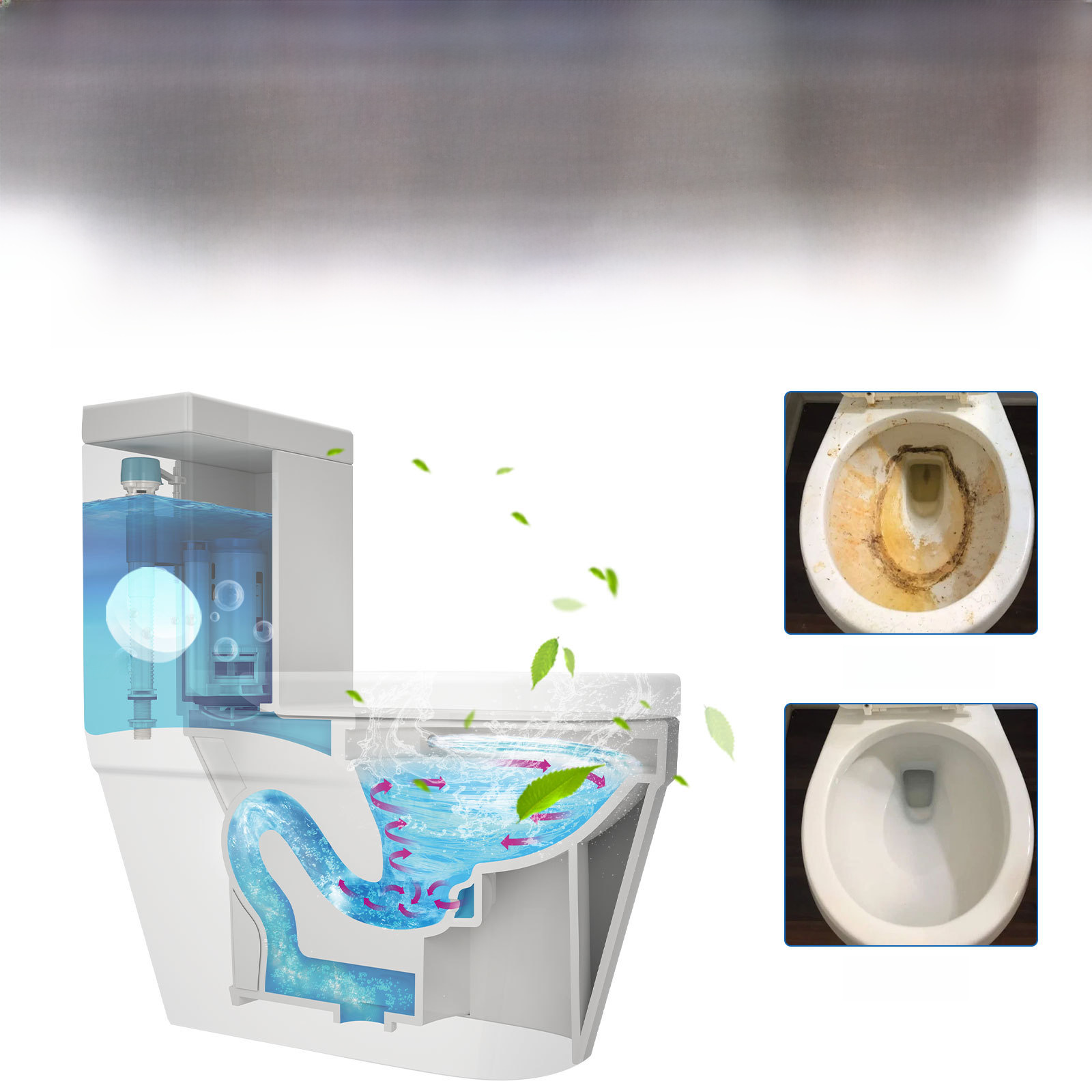 Jaysuing 馬桶清潔泡騰片 家用除垢除臭去異味污漬廁所去漬清潔劑