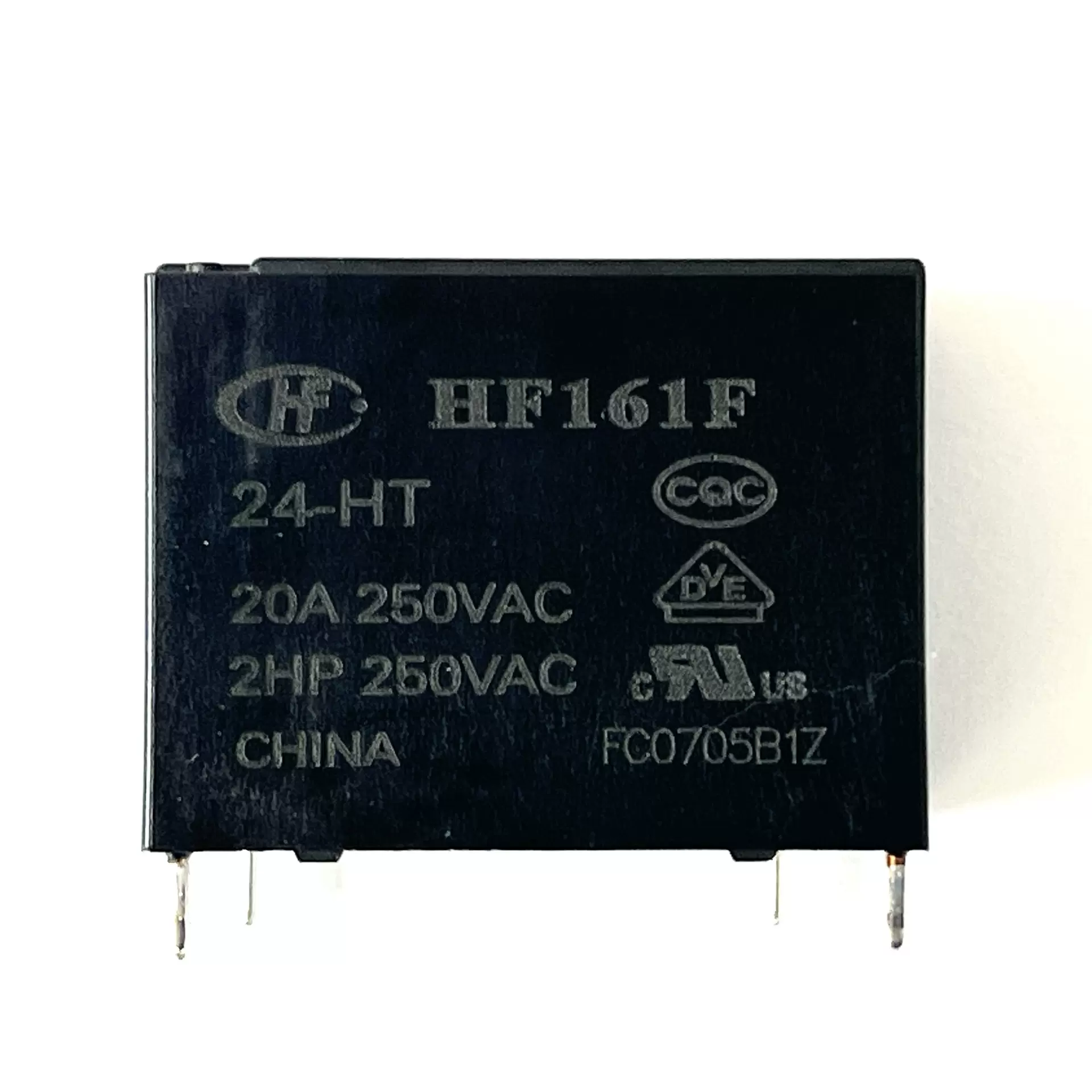 HF161F小型大功率继电器F级适用于切换电机负载接触式继电器模块