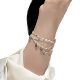 Moonlight Sprinkling Water Drops Tassel Chain Bracelet Cool Sense Niche High Elegant Multi-layer Bracelet New Style Women