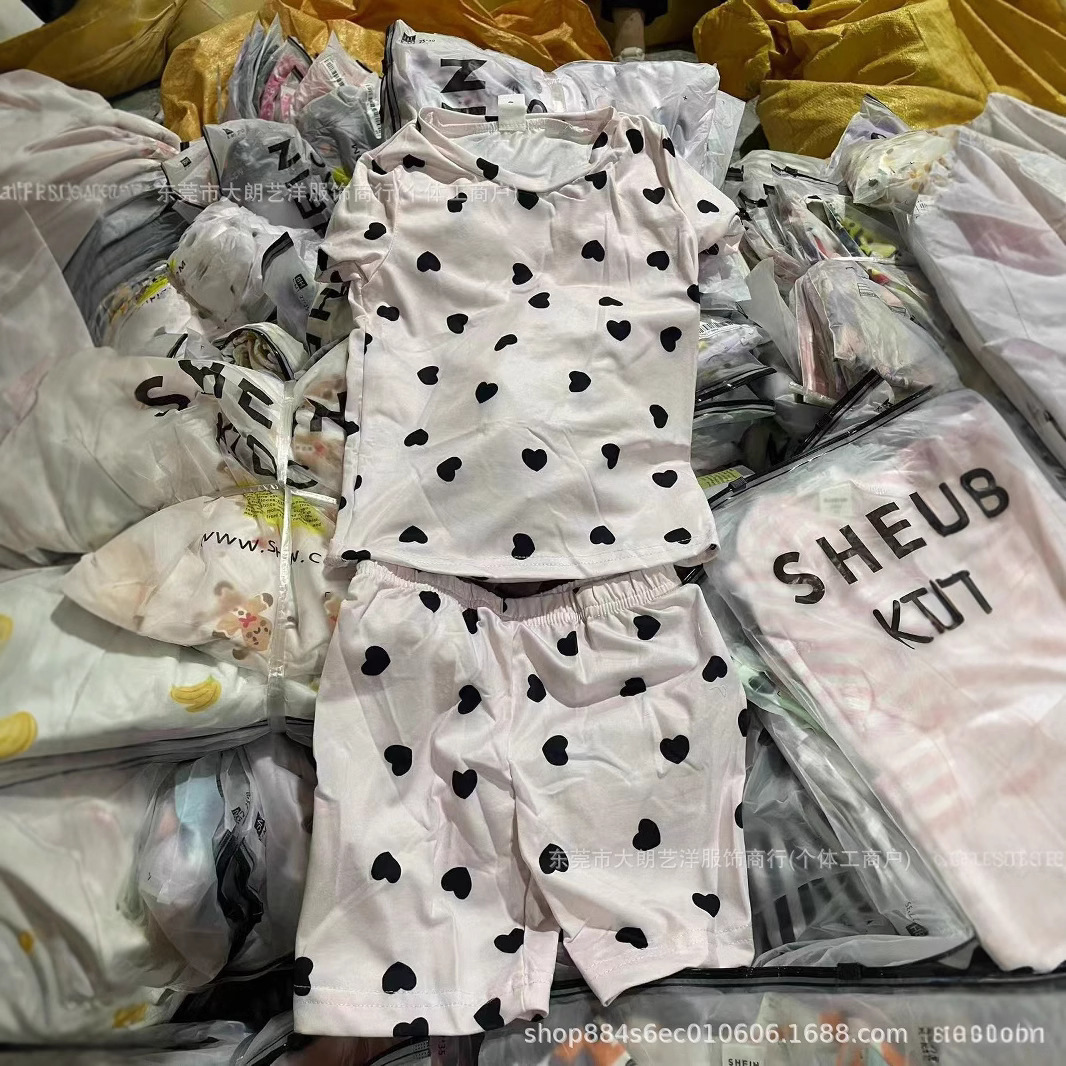 Shein Kids Amazonas ropa infantil transfronteriza para niños, hombres y mujeres, mezcla de moda encantadora, miscelánea, productos de cola mixtos