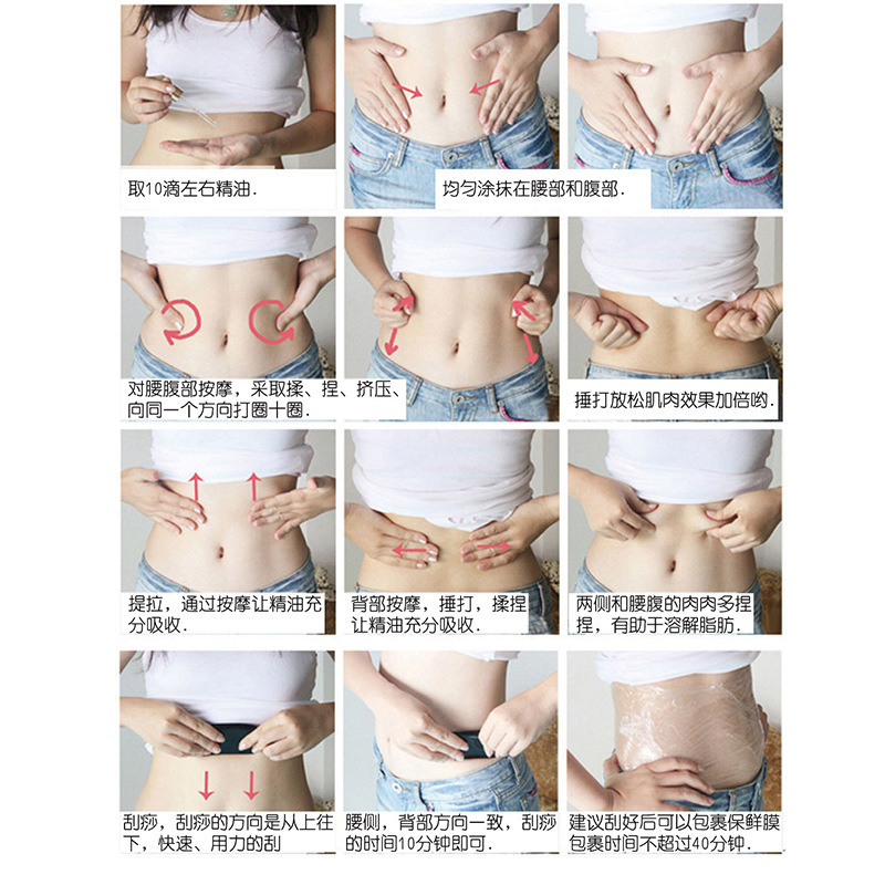美体按摩精油全身通经络发热腿肚子紧致减排油柔脂腹刮痧身体护理|undefined