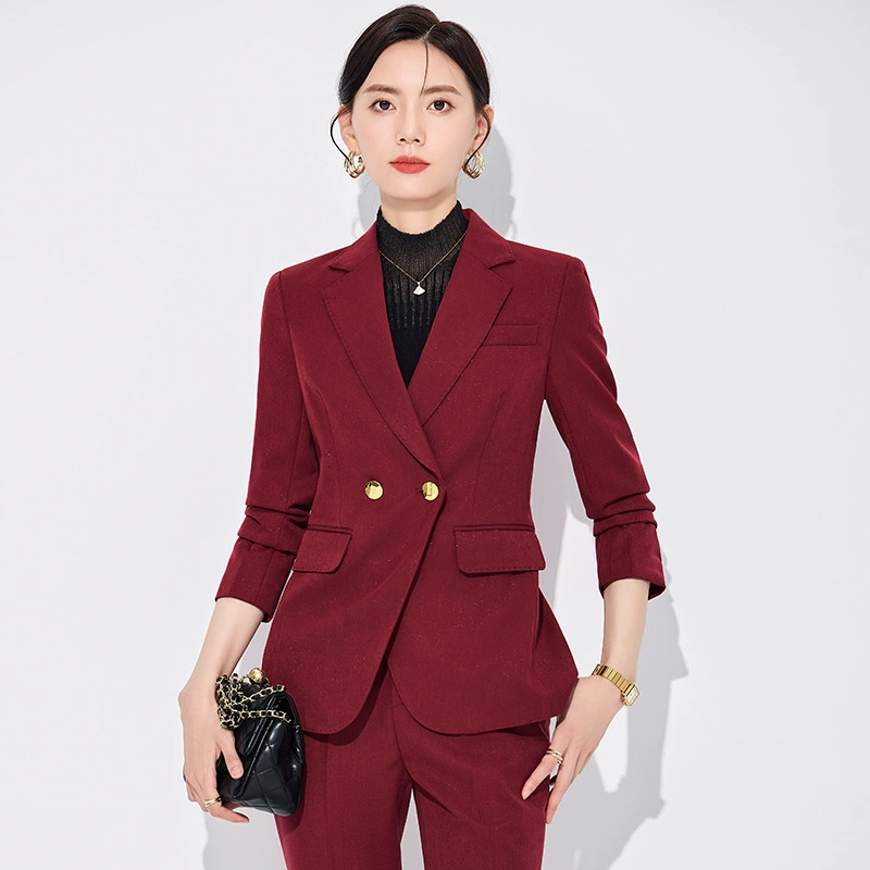 Светло-голубой профессиональный костюм костюм для женщин высокого уровня