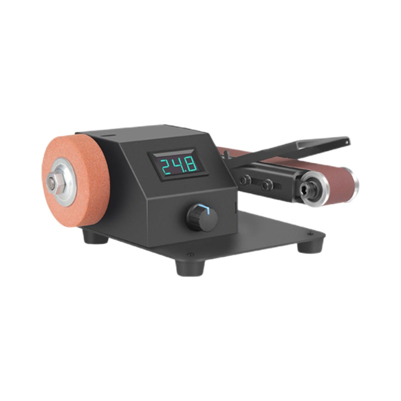 家用微型小型砂带机迷你电动抛光机磨刀神器台式砂纸带打磨机