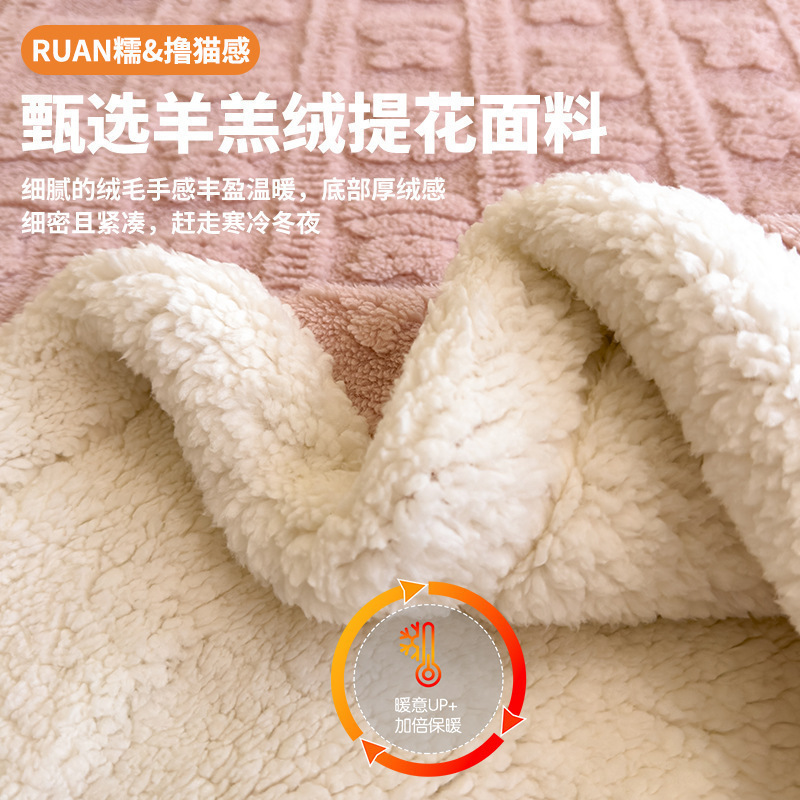 Invierno de peluche de invierno de oficina siesta pequeña manta manta sofá mantas cama de peluche de coral cordero cashmere