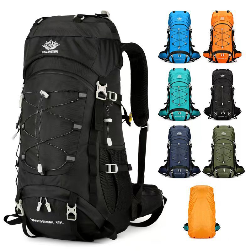 Outdoor Sports Mountaineering Bag 60 Liters Large Capacity 2025 Autumn New Product Backpack Hiking Camping Travel Backpack