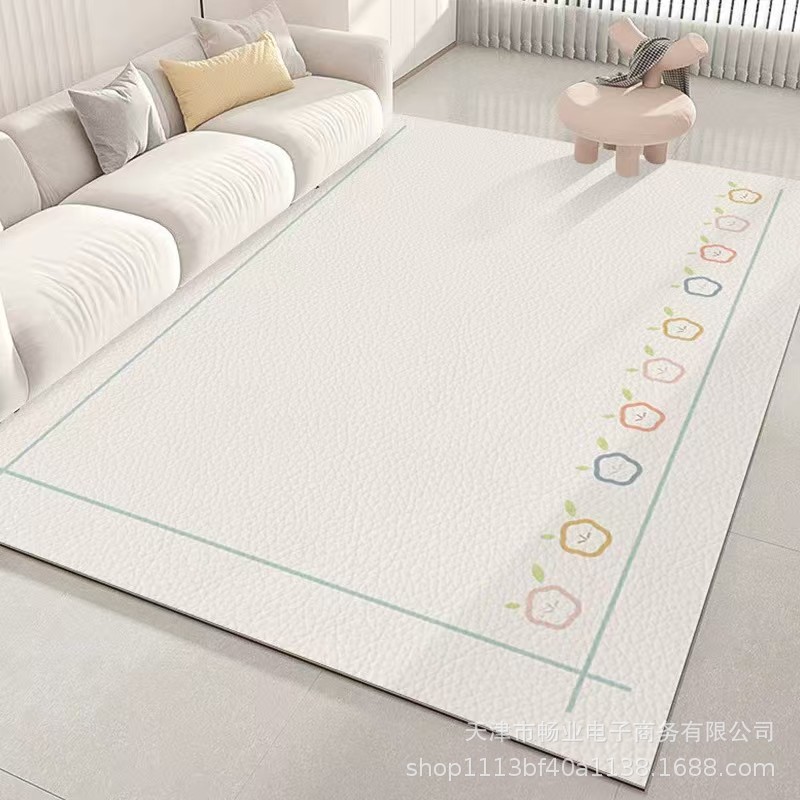 Cross-border Fresh Waterproof and Oil-proof Climbing Mat Wash-free Children's Climbing Blanket Tailored Leather Living Room Carpet