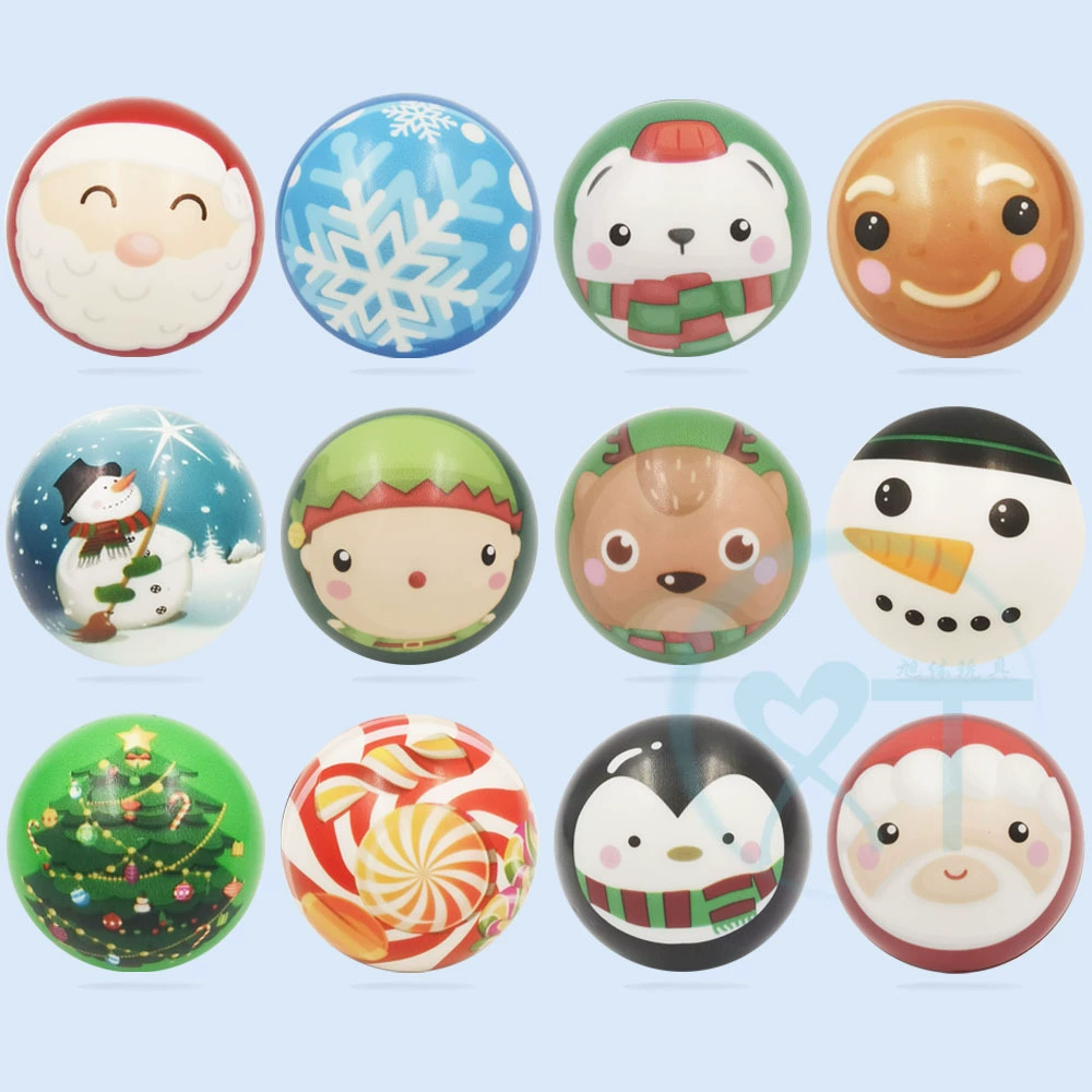 Трансграничный Новый шар из пенополиуретана 63 мм Рождественский декомпрессионный вентиляционный ПУ губка давление мяч Рождественский шар PU горячая распродажа