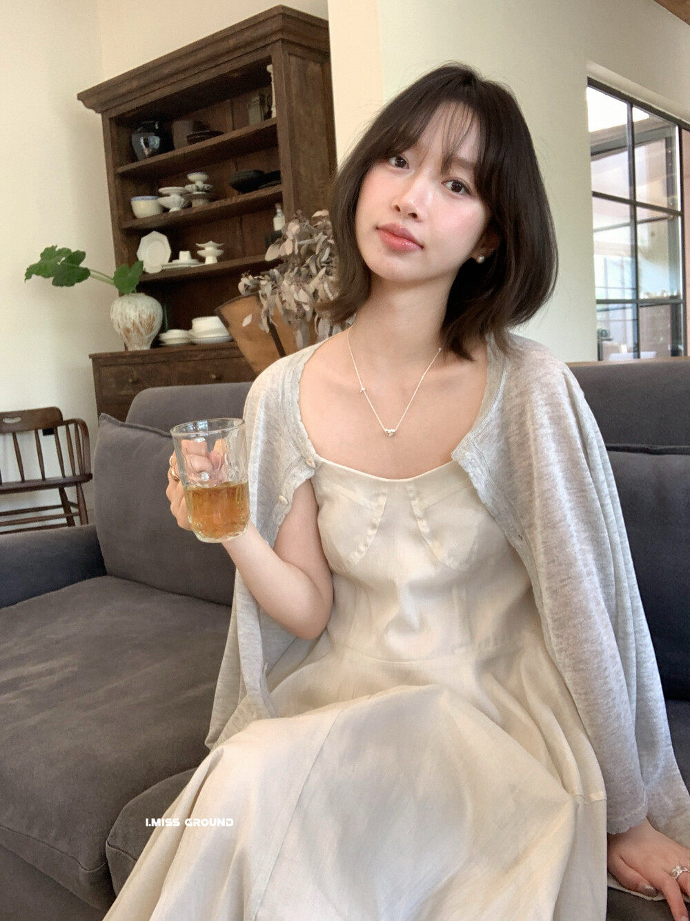 Áo khoác cardigan nữ dáng rộng tay dài chất liệu linen phối ren họa tiết hoa — xanh đậm, Xanh nước biển, trắng ngà, Dưa lưới chi tiết 25