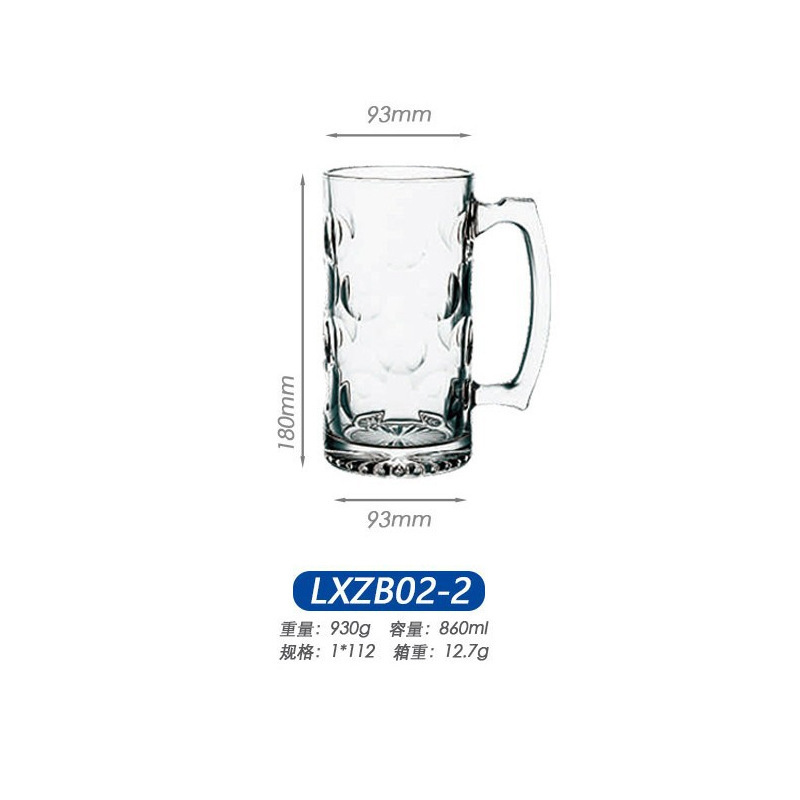 Gran por mayor calaveras taza de sala de estar comedor bar vidrio transparente cerveza con mango cerveza té taza de agua para beber image 24