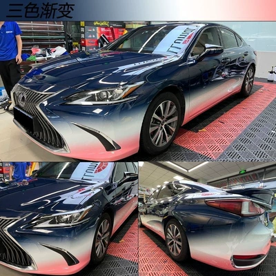 Auto Color Change Film | Modified Car Wrap, Car Paint Film - three-color-gradient-customized-bright-and-matte-optional-default-item