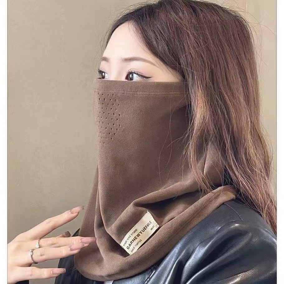 Invierno calentamiento cubierta de algodón grueso máscara 3D cubierta