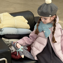 2025新款儿童羽绒服秋冬新国标90白鸭绒童装连帽校服神器外贸批发