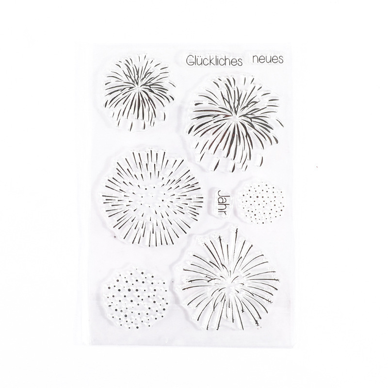 16 diario sello de silicona transparente vintage planta diario decorativo sello de goma planta verde arreglo floral sello Collage