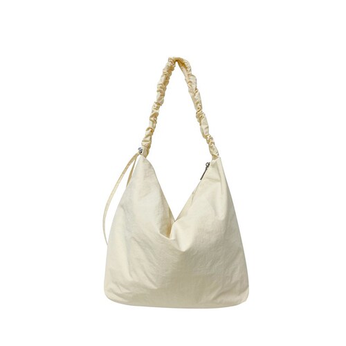 Korean-style pleated drawstring cloud bag, new design large capacity lazy style single shoulder crossbody bag, niche commuting bag