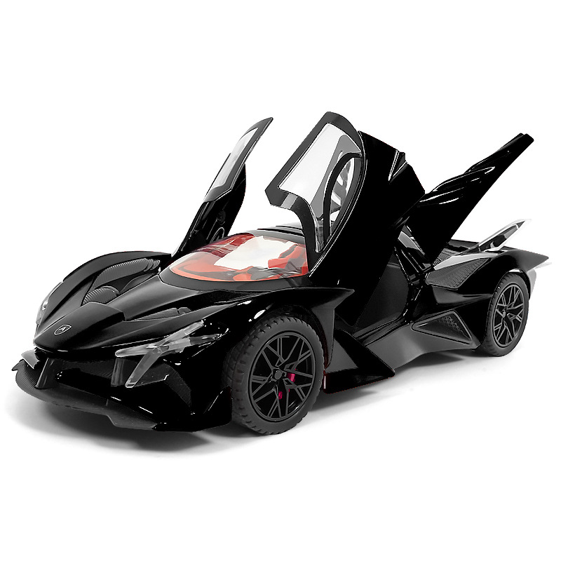 1: 24 Apollo EVO Spray modelo de automóvil de aleación recargable eco sonido y luz marea para jugar adornos juguetes para niños