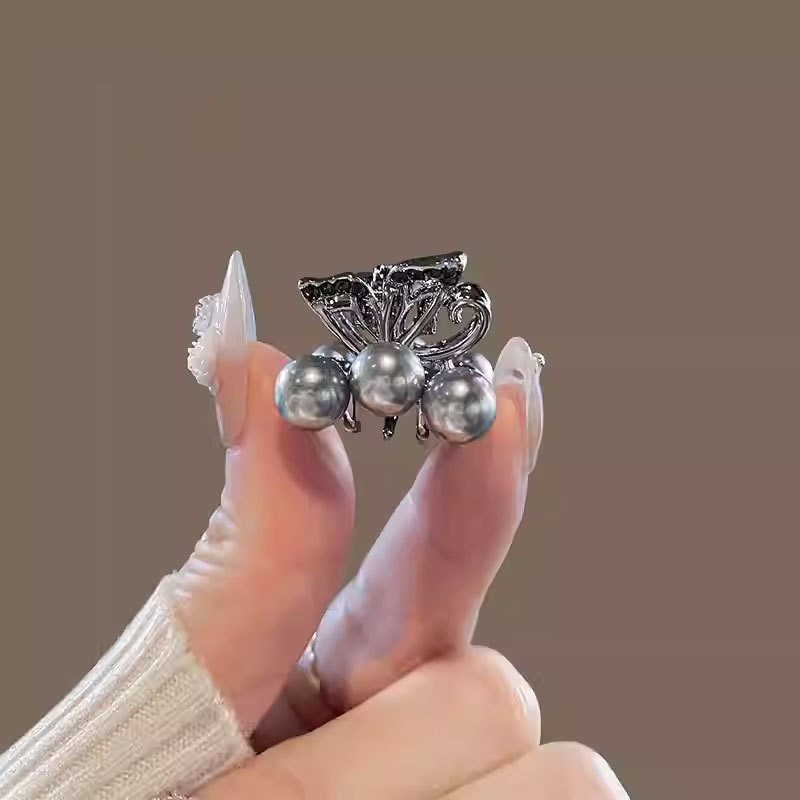 나비 진주 미니 집게핀 [개당 가격]