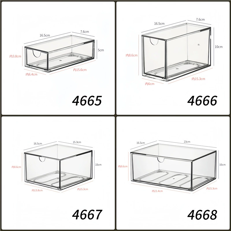 Настольный ящик для хранения, акриловый прозрачный настольный ящик для хранения канцелярских принадлежностей, косметики, офисный органайзер