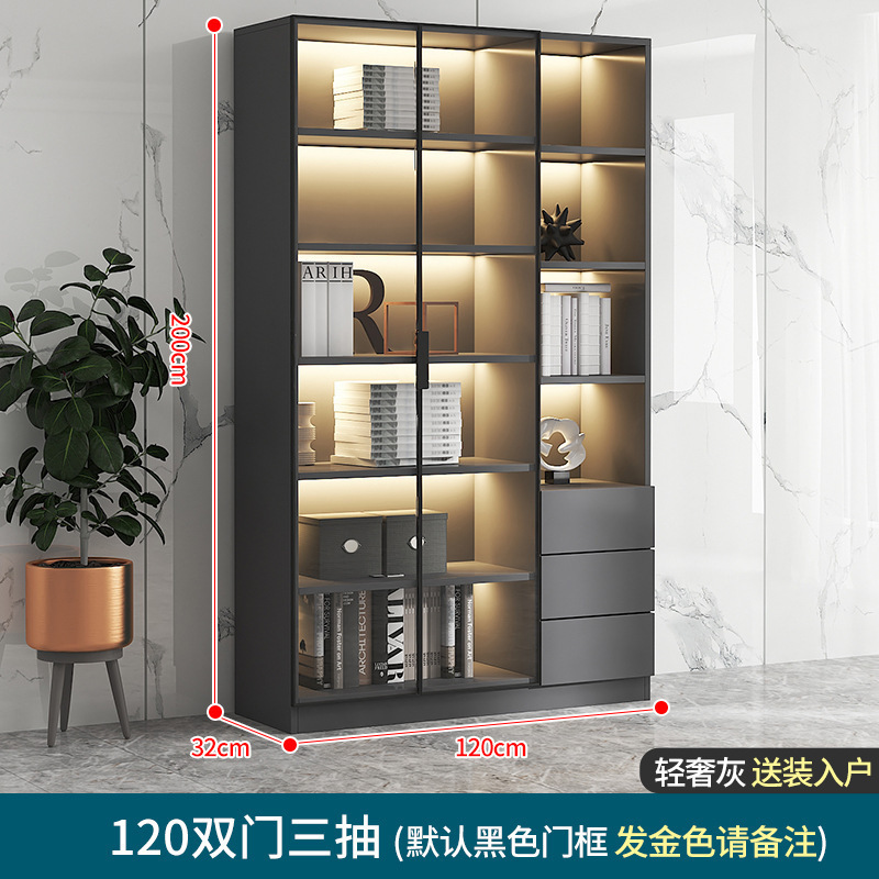 120cm 양문형 서랍 3개 [라이트 럭셔리 그레이, 집까지 배송]