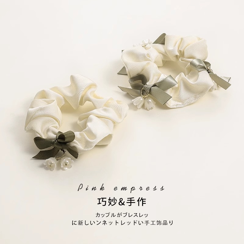 Anillo de cabello de alta calidad ligero de lujo orquídea campana cuerda de cabeza baja cola de caballo artefacto de cabello de alta elasticidad correa de goma duradera