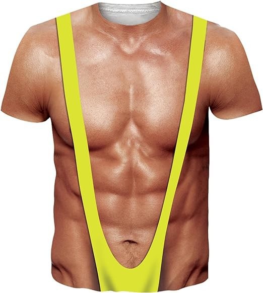Divertido y divertido traje de baño de playa 3D impresión digital para hombres y mujeres verano suéter suelto hombro de manga corta camiseta fábrica