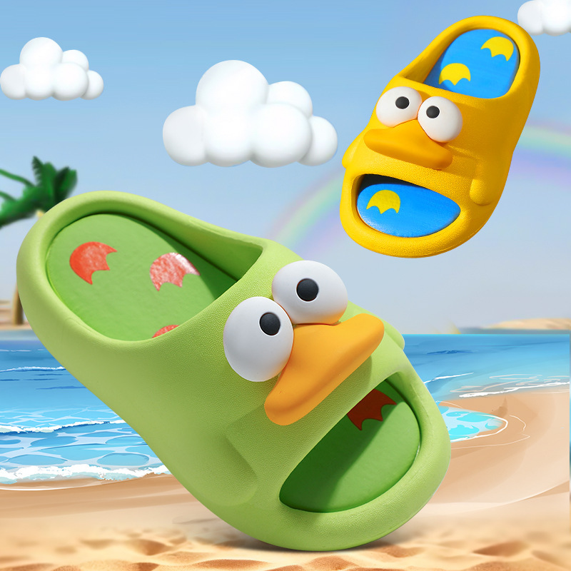Children's Slippers Summer Boys and Girls Cartoon Soft Sole Breathable Cute Comfortable Lightweight Wear-Resistant Baby Slippers Wholesale