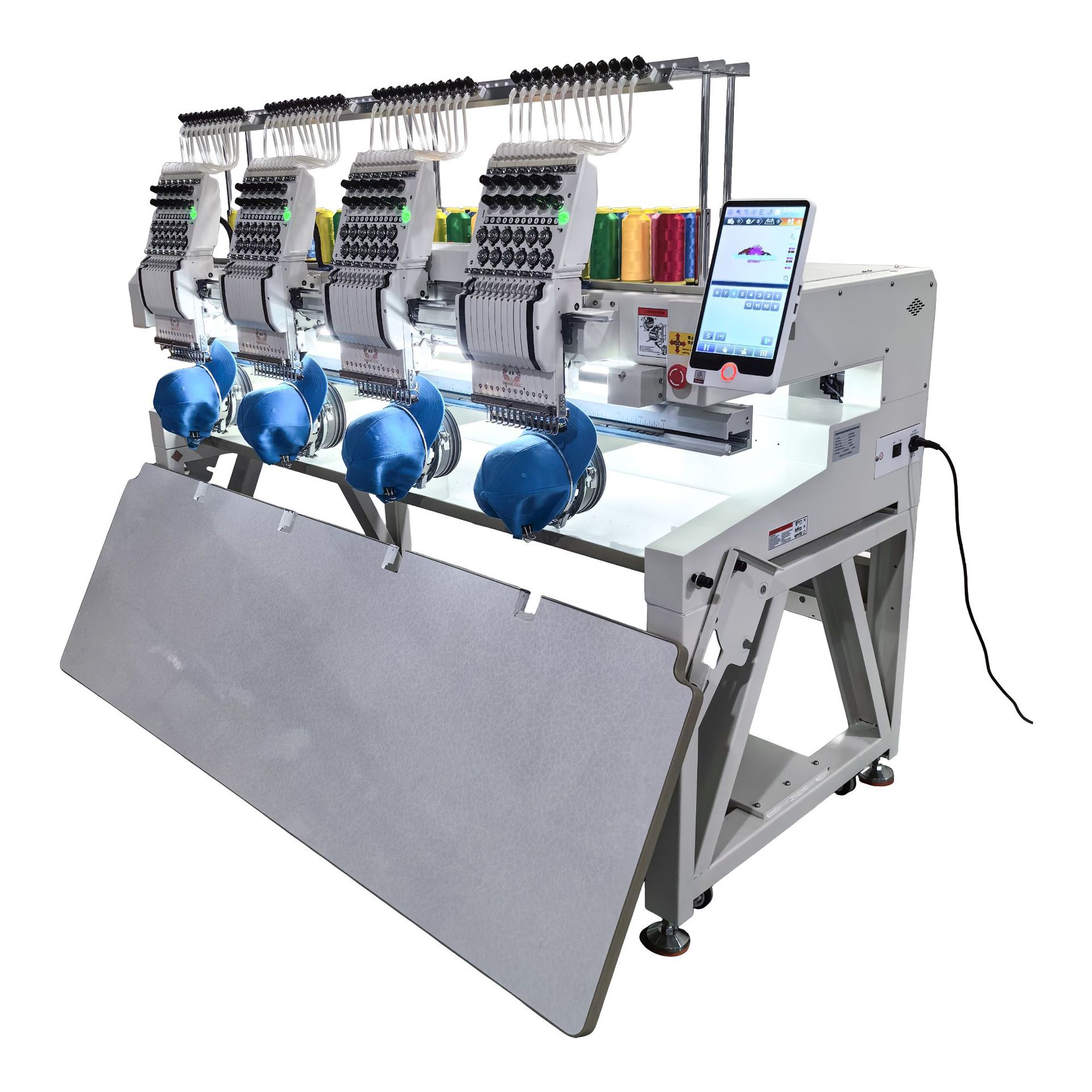 Shang Chen suministra 4 cabezas pro máquina de bordado multifuncional de computadora automática a gran escala máquina de bordado comercial