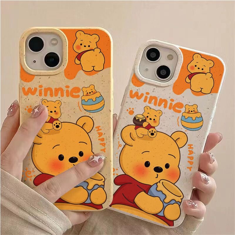 Honey Pot Winnie the Poole for Apple 15promax Wheat Shell 13 14 15 Mobile Phone Case 11 12 Moe Edition