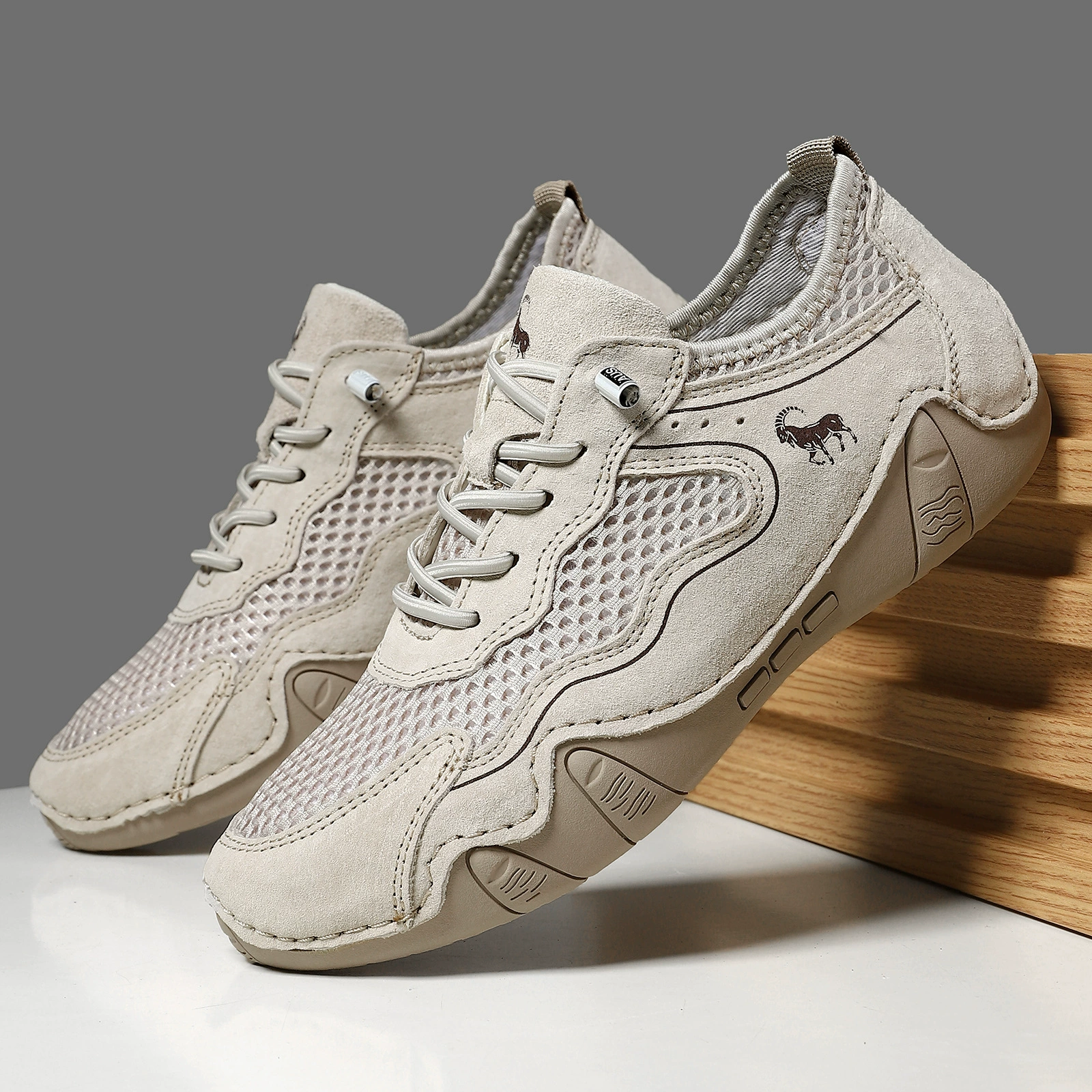 Популярная трансграничная обувь Amazon большого размера для мужчин и женщин, уличная повседневная обувь, летняя обувь с дышащей сеткой, спортивная обувь