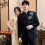 春秋订婚新款婚礼西服