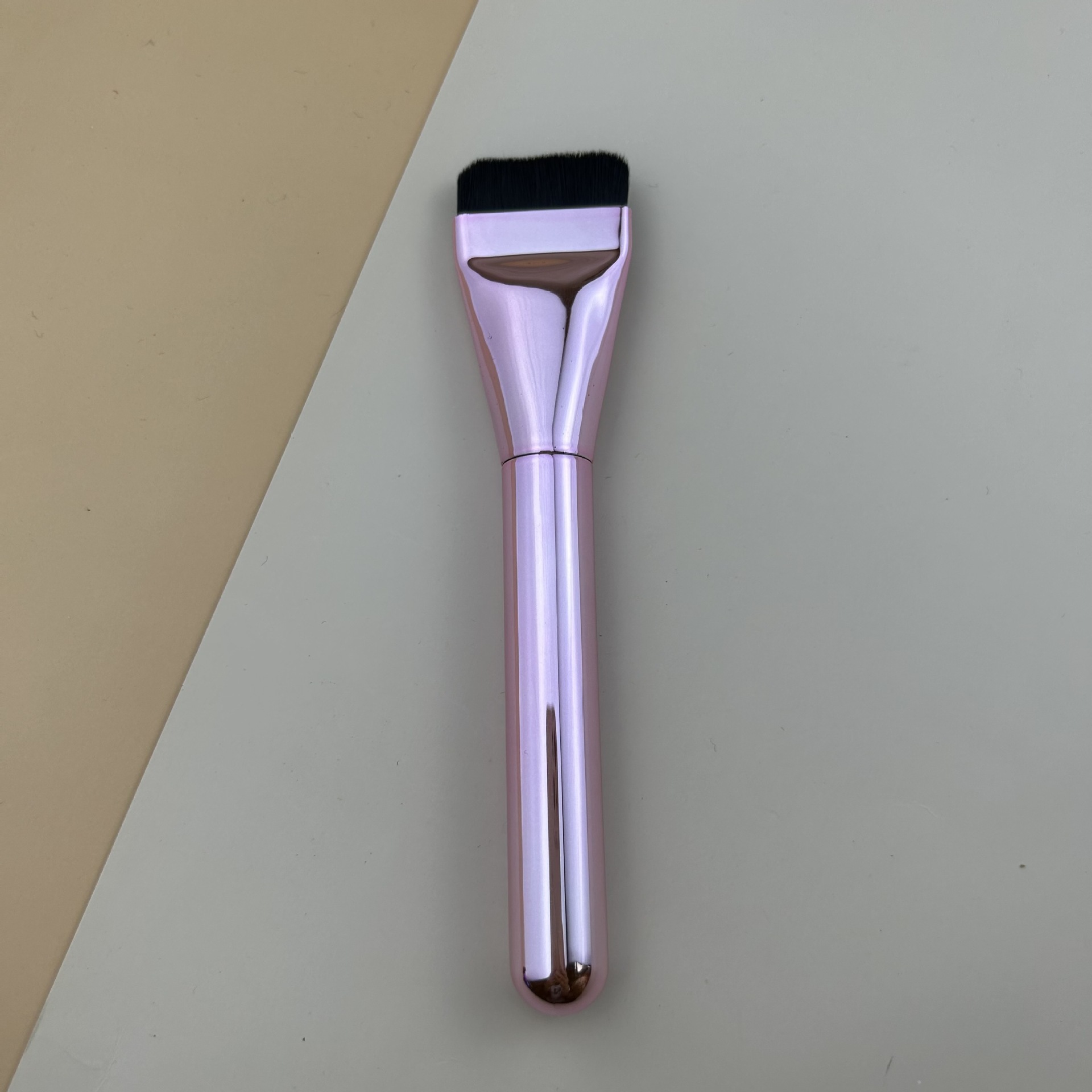 Cepillo de base en línea, sin marcas, sin polvo, cepillo corrector, cepillo de mascarilla, cepillo de base líquida de cabeza plana, cepillo de maquillaje al por mayor