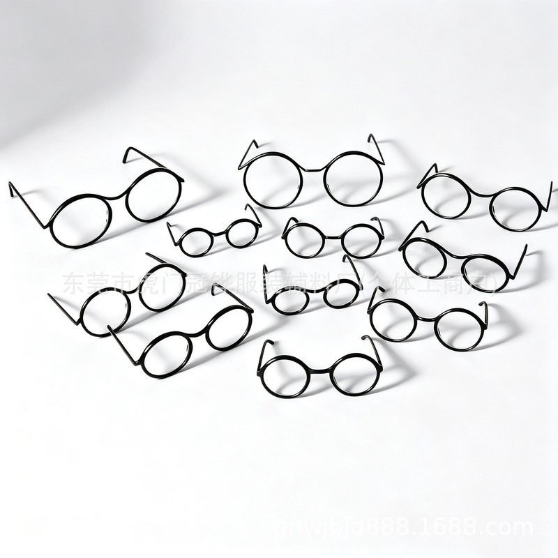 Mini Doll Metal Glasses Frame Cotton Doll BJD Doll Clothes Photo Decoration DIY Handmade Accessories Wholesale Mini Doll Metal Glasses Frame Cotton Doll BJD Doll Clothes Photo Decoration DIY Handmade Accessories Wholesale