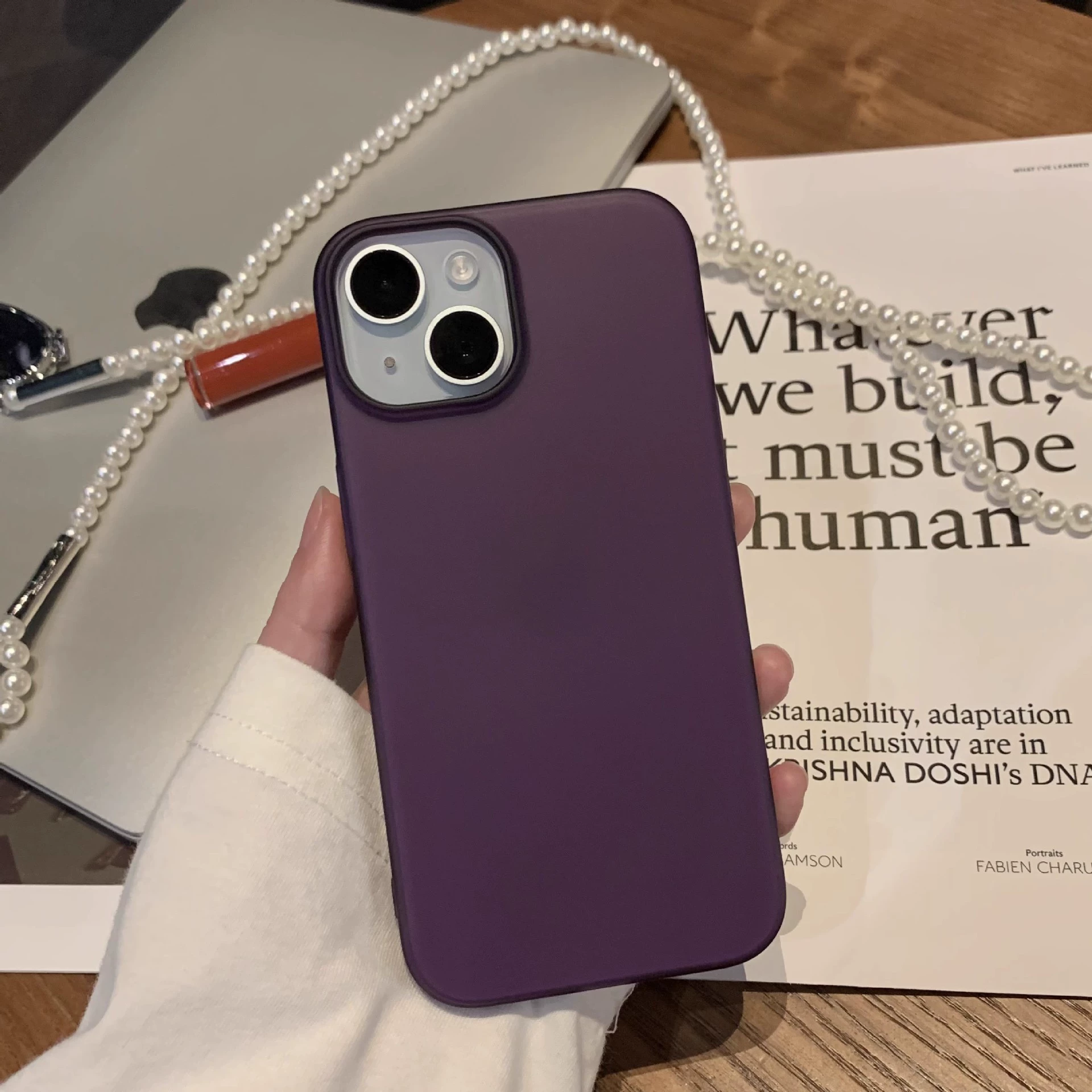 Соверси с ультратонким корпусом совместимо с iPhone 16, матовый чехол для iPhone 16 Pro, защитный чехол, fall protection