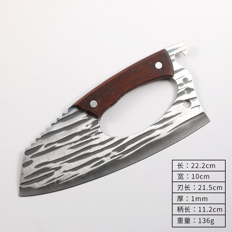 Cuchillo de corte de mano de obra mayorista de fábrica cuchillo de cocina doméstico super afilado spot agente nuevo mango de madera de acero inoxidable para cortar verduras