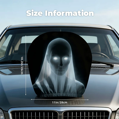 Car Headrest Cover with Ghost Bride and Glowing Other Automotive Interior Supplies