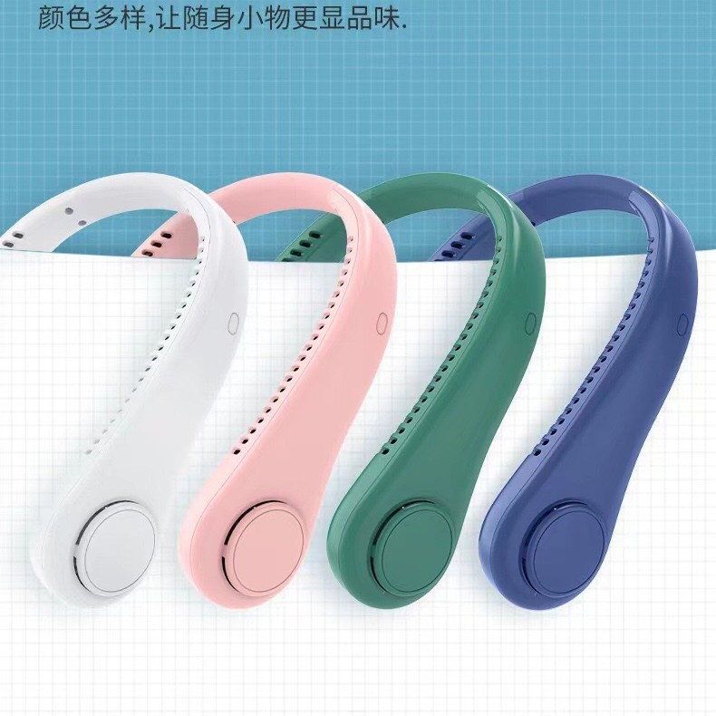 Douyin 同じスタイルの首吊りファン折りたたみシリコン USB ポータブル首吊り小型ファン屋外ミニファンドロップシッピング|undefined