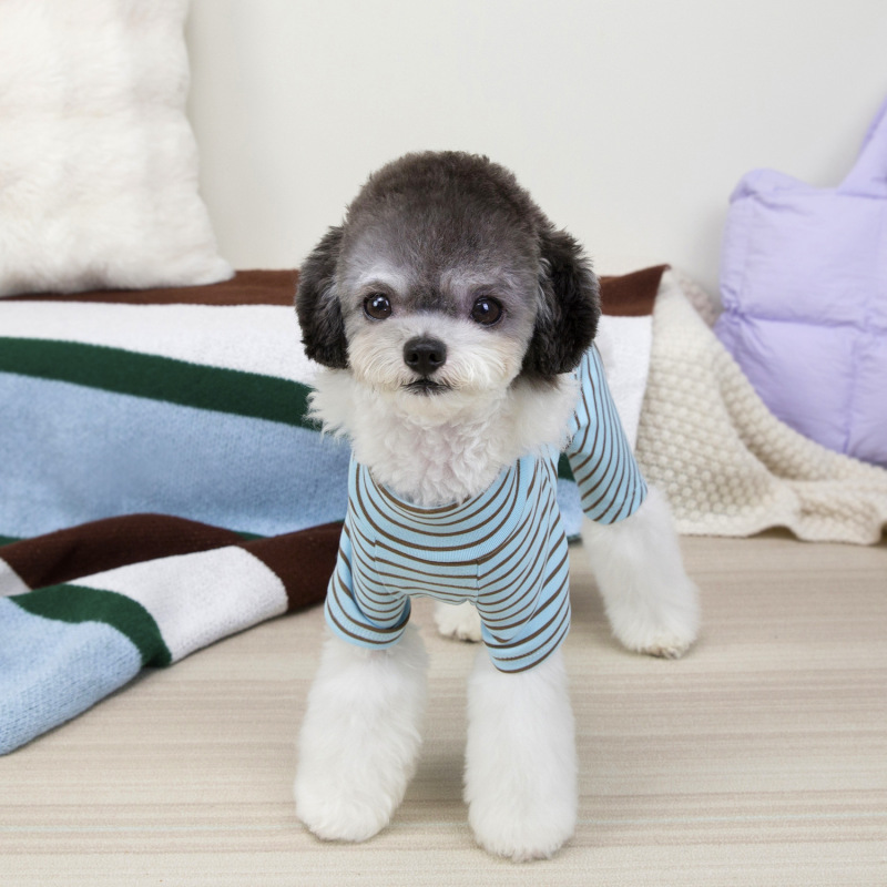 狗狗衣服宠物服装小型犬猫咪秋冬保暖舒适25德绒抽绳四腿家居服|undefined