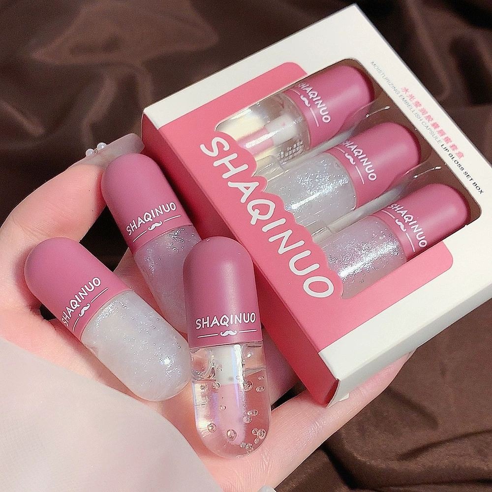 Shachino Three-Stage Capsule, lip gloss, glass nourishing set, moisturizing lipstick