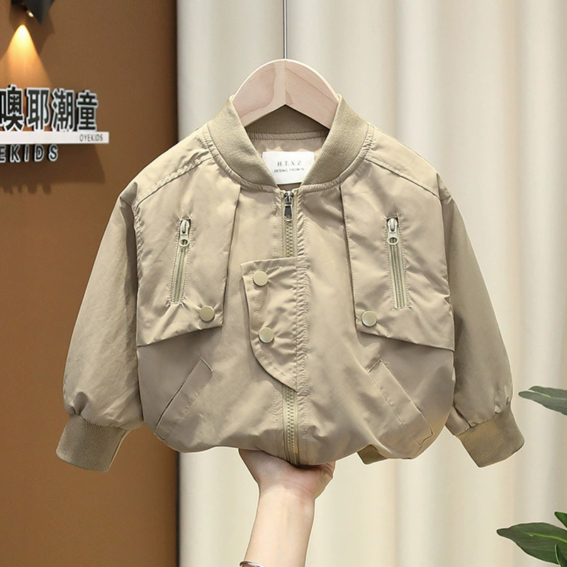 Модная детская бейсболка для мальчиков, тонкая осенняя куртка, стильный топ для весны и осени 2025 года