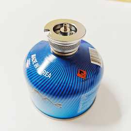 户外卡式炉气炉头转换长扁气罐转接口高山扁罐连接头